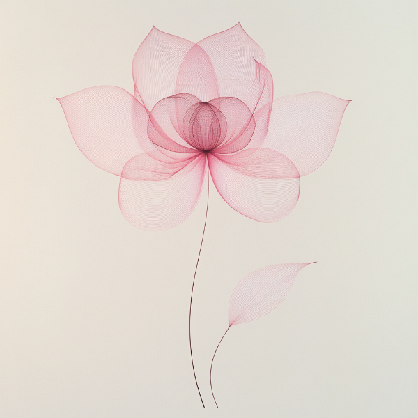 Lotus in Transparency: A Touch of Delicacy