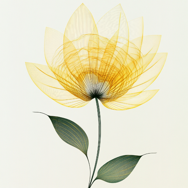 Solar Radiance: The Golden Transparency of a Lotus