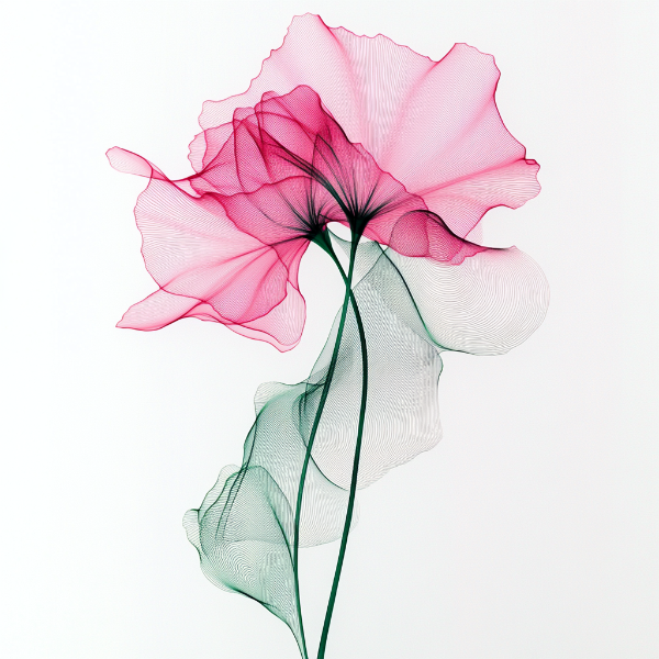 Floral Ballet: The Dance of Translucent Petals