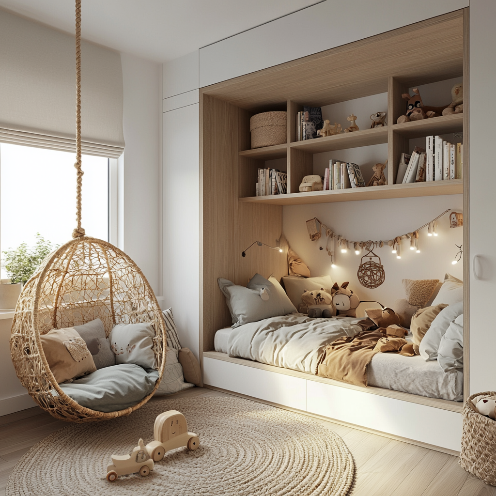 A cozy cocoon: The modern scandinavian kids room