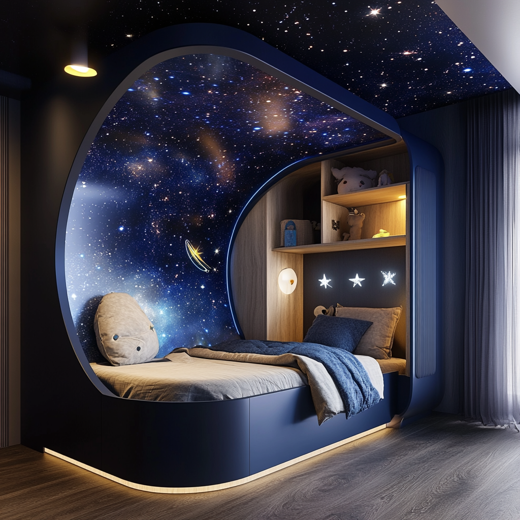 Space adventure: The bedroom that makes you dream of stars