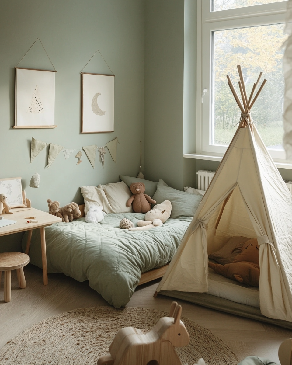 The dreamy reading nook: A soft and natural kids’ room