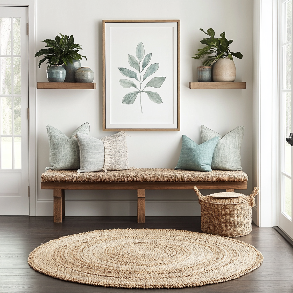 Bring serenity with pastel colors and natural materials