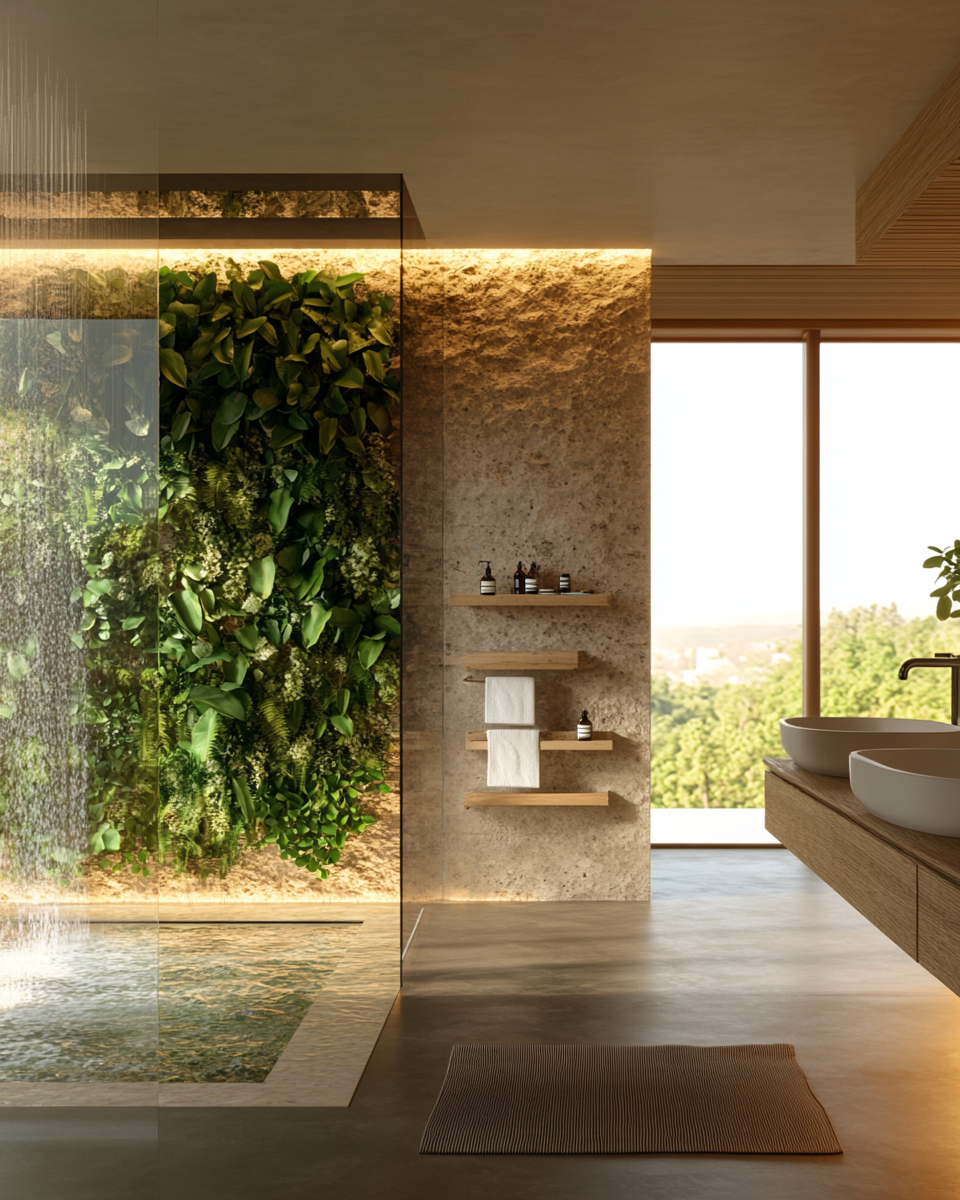 Transform your bathroom into a natural oasis