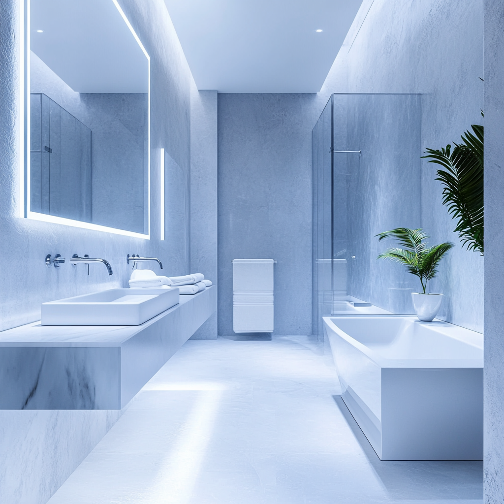 Step into a futuristic and smart bathroom