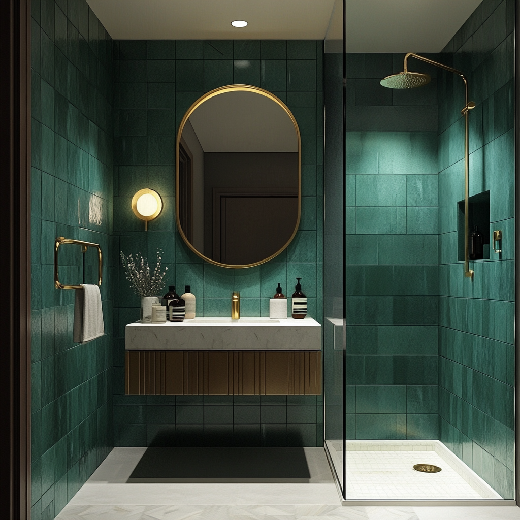 Modern art deco: The boldness of emerald green