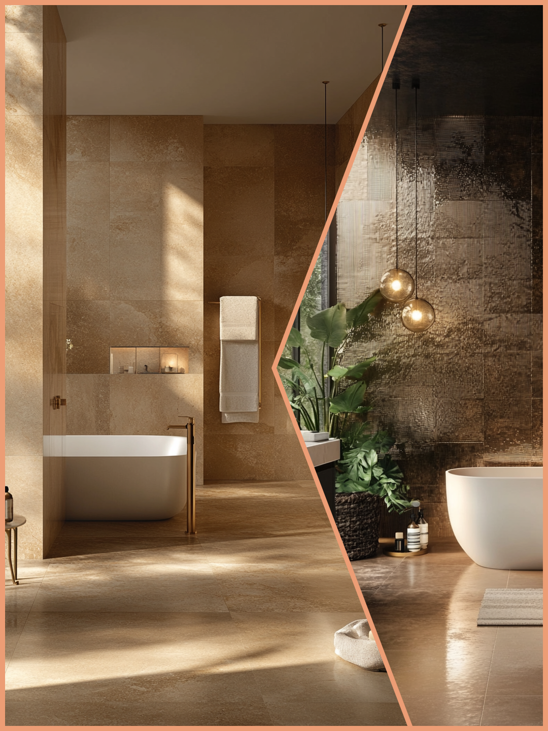Mocha bathrooms: bathrooms